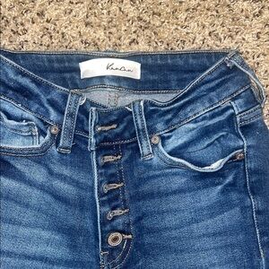 KanCan High Rise Dark Blue Jeans